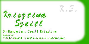 krisztina szeitl business card